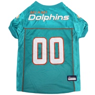 NFL Miami Dolphins Dog Jersey, Size: Small. Best Football Jersey Costume for Dogs & Cats. Licensed J