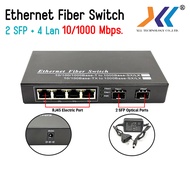Optical Fiber Optic 8 พอร์ต sfp 2 port lan 4 port Fiber Switch SFP 2 Port + LAN 4 Port / LAN 8 PORT