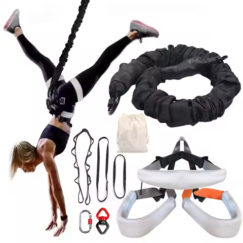 Heavy Bungee Fitness Kit Cord Upgraded For Home Gym Yoga Bungee Rope Gravity Bungee Training Pro Too