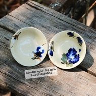 Flower Pattern Shrimp Cup Large Size 9.5cm - Baking - Baking Eggs - Dots - Spices - Ancient Ceramics