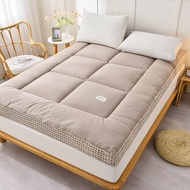 Foldable Thickened Plush Mattress Tatami Mattress Padded Plush Single/Queen/King Size Feather Soft T
