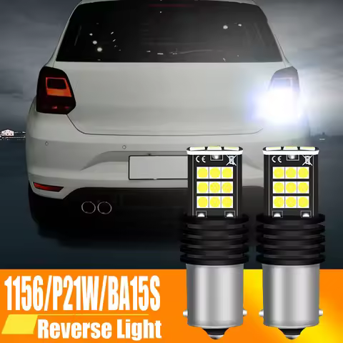2pcs LED Reverse Light Blub Lamp P21W BA15S Canbus For VW Passat B5 B5.5 B6 Golf mk3 mk4 mk5 mk6 3 4