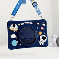Samsung Galaxy Tab A7 Lite T220 T225 Cartoon Astronaut Cat 360 degree rotating Tablet Case Cover