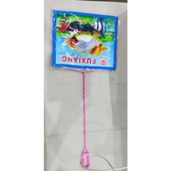 FUXIANG large mesh fish racket with sturdy twisted plastic handle