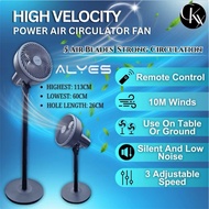 (CKXpress) Alyes Crazy Fan Air Circulator Fan With Remote Control Stand Fan Circulation Fan Table Fa