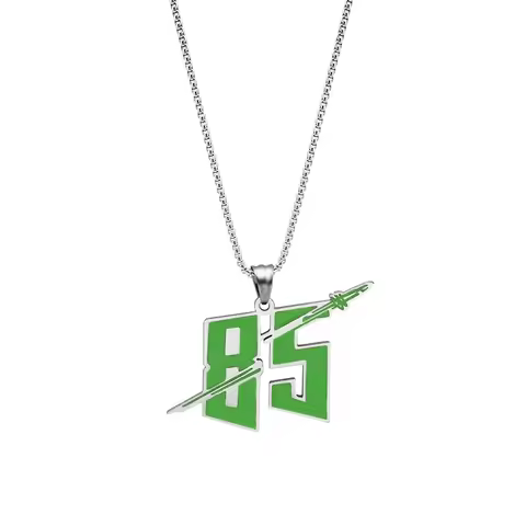 Fashion Jewelry Men Women Unisex Personalized Hip Hop Titanium Steel Necklace 85 Number Pendant Wang
