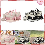 [lswbd] Diaper Bag, Mommy Tote Bag with Changing Pad, Baby Essentials Bag, Travel Diaper Bag for Working