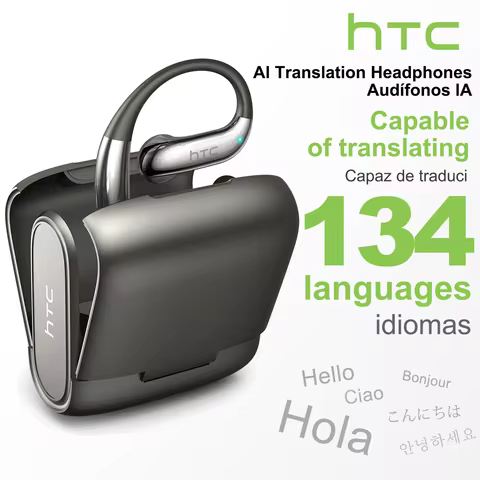 Translator HTC NE23 OWS Wireless Headphones 6.0 Translation Earphones Dual Noise Reduction Calls IP5
