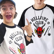 Stranger Things 4 Hellfire Club T เสื้อ Harajuku T เสื้อ Y2k Tee เสื้ออะนิเมะ Cosplayt ผู้ชายเสื้อผ้า Hip Hop Tshirt
