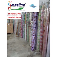 Tikar Getah Maslino Tebal 0.5mm/ 6 FT / 183 CM/10 meter=115