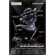 Reel Pancing Daihan Shinobi SW Body Metal Power Handle 1000 2000 3000