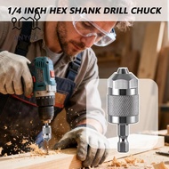 YRBWDYZDH Quick Change Chuck, 1.5-6.5mm Self-Tightening Drill Chuck Adapter,  1/4 Inch Hexagonal Han