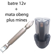 Batrai Batere Cadangan 12v 12 volt Li-on Lithium BENZ BZ 8004 Mesin Bor Batre Batere