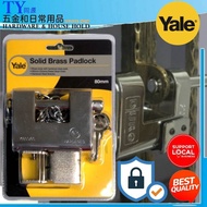 YALE™-SOLID BRASS PADLOCK BLACK / CHROME W/STEEL HOLDER SET | GATE PADLOCK  | Matt | Armoured PadLock Y1800/80/117/1