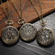 Classic vintage pocket watch steampunk vintage chain quartz watch pendant