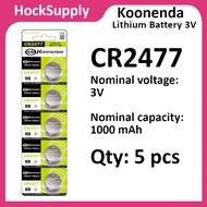 [5pcs] Koonenda CR2477 Lithium 3V Button Battery 2477 [FAST SHIP OUT]