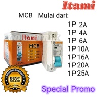 [WHOLESALE] MCB Itami 2A 4A 6A 10A 16A 20A 25A, MCB/, MINIATURE CIRCUIT BREAKER, CURRENT BREAKER