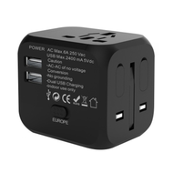 TrioNinja WORLDWIDE UNIVERSAL TRAVELER PLUG ADAPTER 6.3A USB PORT 5V 2.4A
