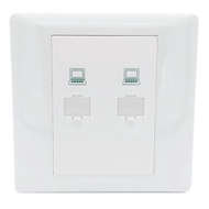 T&J Dazzle 2 Gang Data Outlet RJ45 (Cat5E) (HB802-PC)