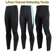 Men's Swimming Trunks 1.5MM Thermal Diving Pants Men's Split Diving Suits Neoprene Swim Pants for Wo