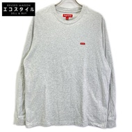 Supreme 25FW White Small Box L/S Tee (Small Box Logo Long Sleeve Cut-and-Sew) Size M [Used]