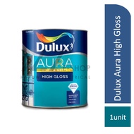 YLT Dulux Aura High Gloss 1L - Brilliant White/ Black (sesuai untuk cat pintu kayu/besi atau pagar b