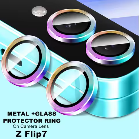 ZFlip7 Camera screen Protector For Samsung Galaxy Z Flip7 Metal Ring Lens Film Tempered Glass Samsan