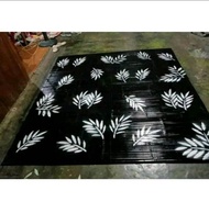 tiray bambu bermotip bunga tirai lipit tirai gulung tirai bunga dan juga bisa COD free paku tarik