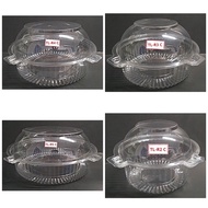 กล่องพลาสติก กลมใส ฝาล็อคในตัว ขนาดR2C,R3C,R4C&R5C