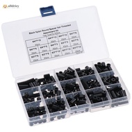 INTOONE 320 Pcs Round Spacer, Black Electrical Outlet Screws Spacers Assortment Kit, Hardware Spacer