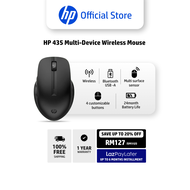 HP 435 Multi-Device Wireless Mouse - 2.4 GHz Wireless - USB Dongle - Up to 4000 DPI - Wireless - Blu