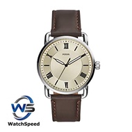 Fossil Copeland 42 mm Three-Hand Brown Leather Watch For Men FS5663