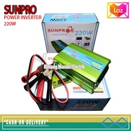 COD Power Inverter Sunpro 220W DC 12V - AC 220V HIGH QUALITY/power inverter dc to ac mini
