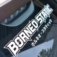 Sticker Cermin Kereta Borneo Static V2 2026