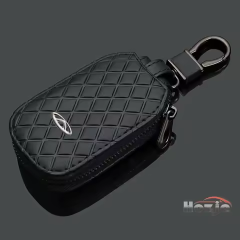 Car Leather Zipper Key Case for Chery Tiggo 2 3 4 7 8 9 Pro Max 3X 5X Omoda 5 A13 T11 Folding Keyles