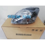 TOYOTA VIOS DUGONG LIMITED NCP93 2007 - 2012 HEAD LIGHT LAMP BLACK ORIGINAL