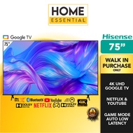 Hisense 75 Inch 4K UHD Google TV 75A6500H | Netflix & Youtube | Dolby Atmos | Dolby Vision