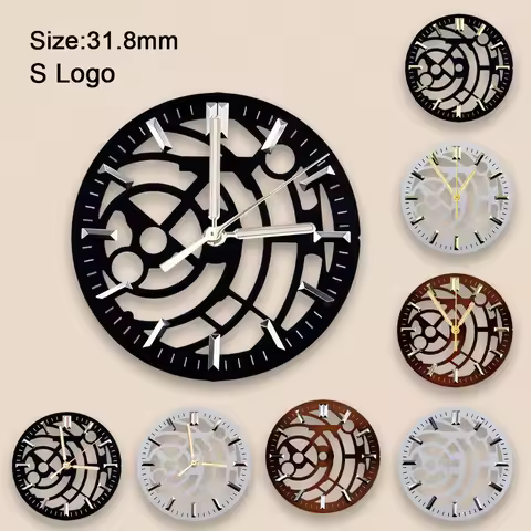 High Quality NH70 Dial S Logo Hollow Out 31.8mm Dial Suitable For NH70 NH72 Movement Watch Accessori