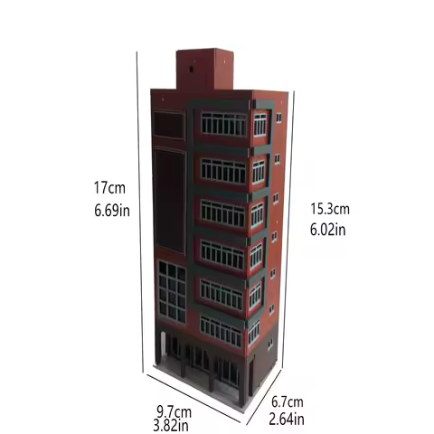 1/150 160 Architectural Scene Abs Diy Model Mall Building For Hobby Model Maker