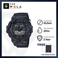 Casio G-Shock Mens Analog-Digital Watch GA-700BCE-1A Black CORDURA® Eco Cloth Strap (PP-01)