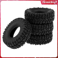 [Flowerhxy1] 4pcs Soft Tire Tyre for 1/16 WPL B-1/ C-14/C-24/B-16 Truck Spare Parts