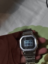 Casio G-Shock 金屬銀色 藍牙 太陽能 運動手錶
