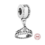 Herocross Disney Charm Sterling Silver Star Rose Pendant Heart Fit Pandora Original 925 Bracelet For Women Jewelry Gifts