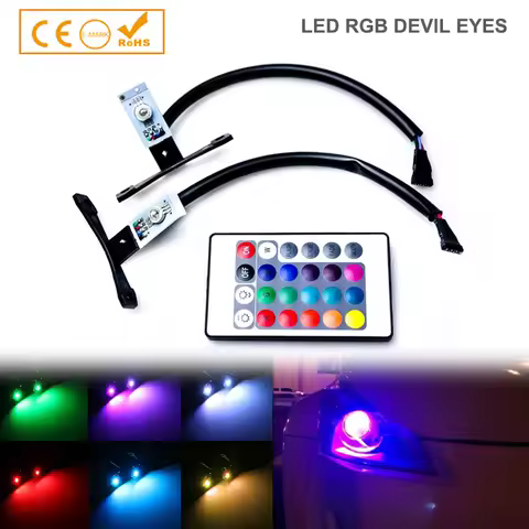 Multi-color RGB Devil eyes for projector lens ,single color and RGB color ,demon eyes