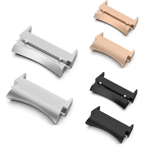 Curved End Watch Strap Adapter For 20mm For Samsung Galaxy Watch7 6 5 4 40mm 44mm Classic 46MM 42MM 