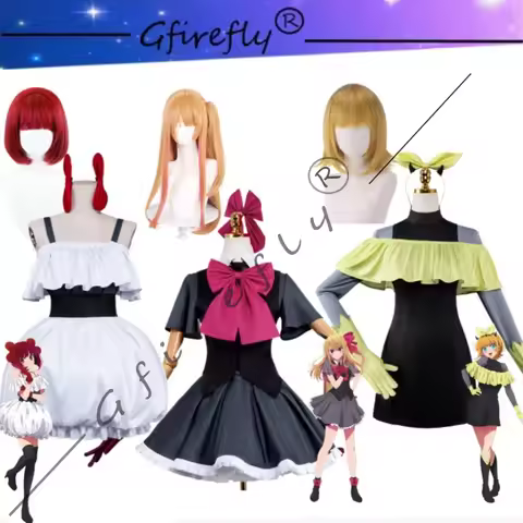Oshi No Ko Season 3 Kana Arima Ruby MEM-chan Stage Cosplay Costume Cute Dress Wig Accessories Full H