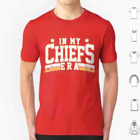 In My Chiefs Era Vintage 90s Go Taylors Boyfriend T Shirt Cotton Men Women DIY Print Go Taylors Boyf