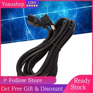 Yoaushop 5 15P To 15R Cable  16AWG Power Extension Heavy Duty Tensile for Computer HDTV