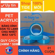 (Standard type) REFRIGERATOR adhesive tape 24mm x 50m - Heat resistant max 120 C - No glue release -