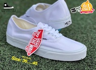 [SALE 50%] รองเท้าVan Authentic True White - สีขาว size:36-44 พร้อมกล่อง สินค้าพร้อมส่ง มีเก็บปลายทาง Made in Vietnam รองเท้าผ้าใบ รองเท้าลำลอง รองเท้าสเก็ตบอร์ด